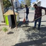 نصب یک کلبه سبز جدید در خیابان نسرین